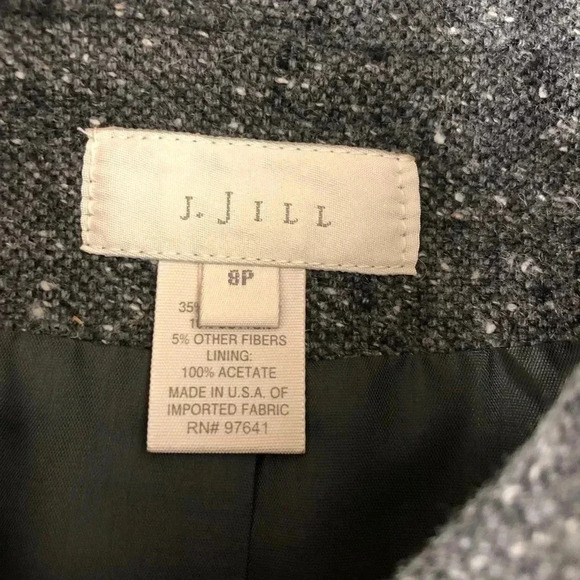 J. JILL‎ wool blend grey blazer coat 8p - Picture 3 of 5